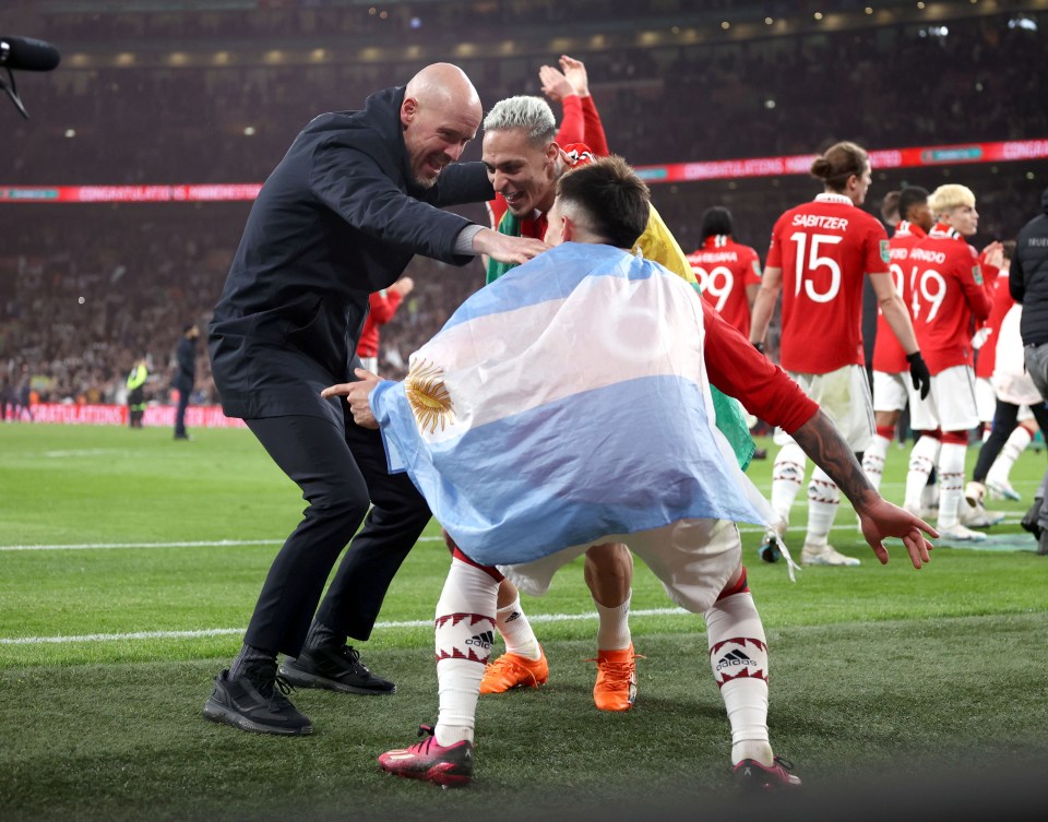 Erik ten Hag danced after Man Utd’s Carabao Cup win – but it wasn’t the first time