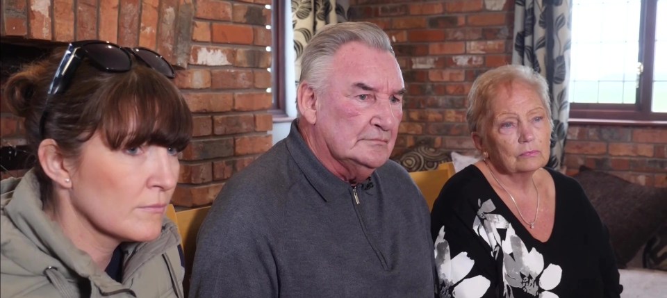 Nicola’s heartbroken sister Louise Cunningham, left, and parents Ernie and Dot Bulley may now have to wait weeks for answers