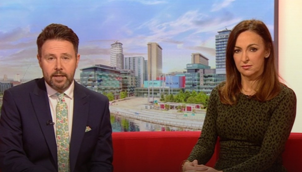 Presenters Jon Kay and Sally Nugent did not explain why Carol was absent