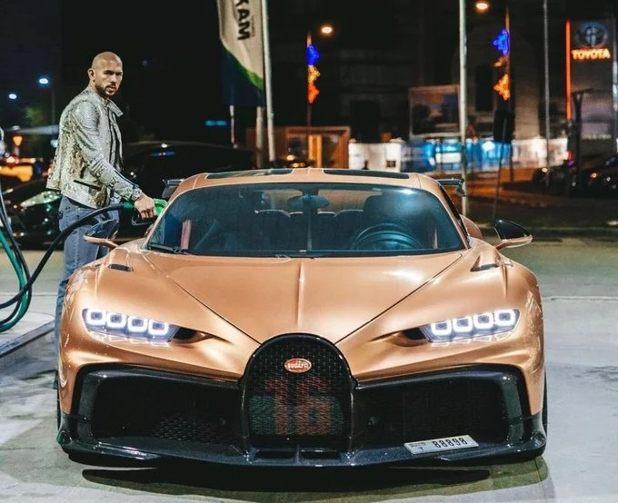 Andrew Tate's £5million Bugatti is set to be seized by cops