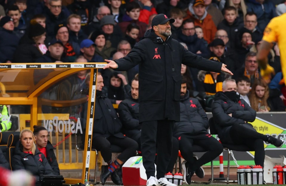 Liverpool manager Jurgen Klopp suffered a humiliating loss to Wolves