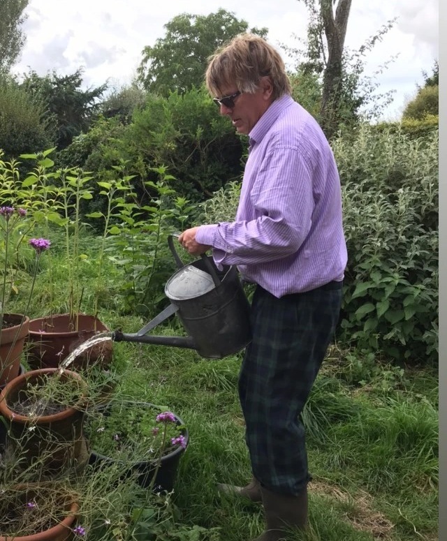 The couple have a ‘rewilded’ garden