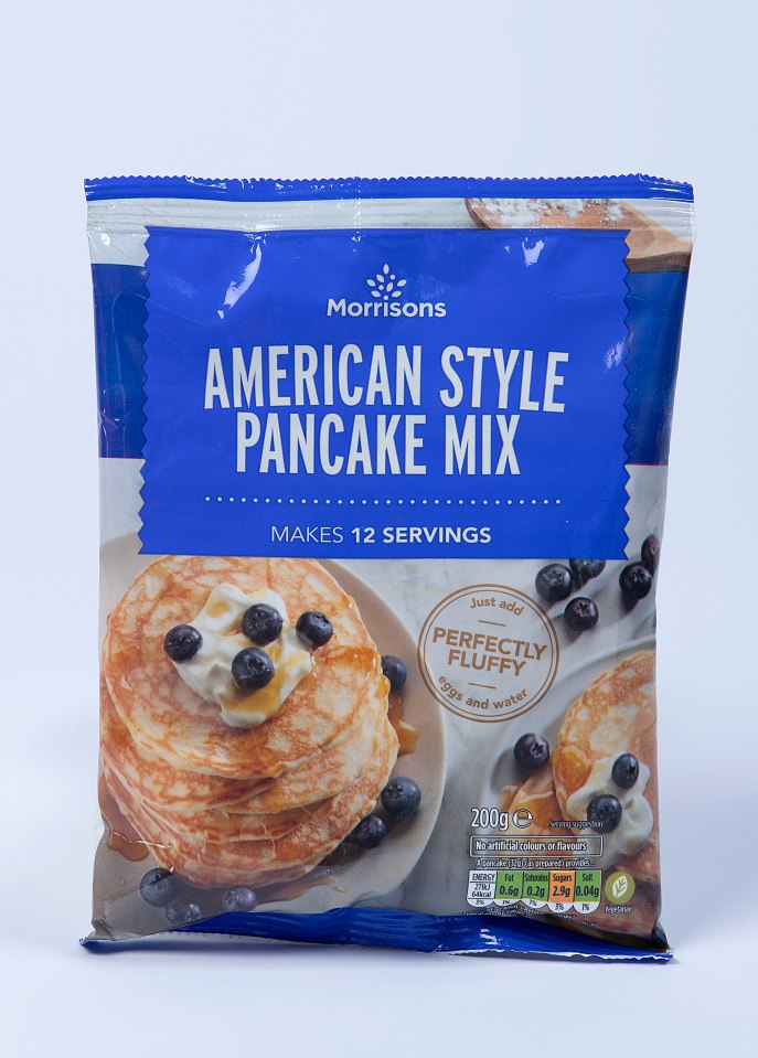 This mix was amazing - the pancakes have a sweet American breakfast-style texture