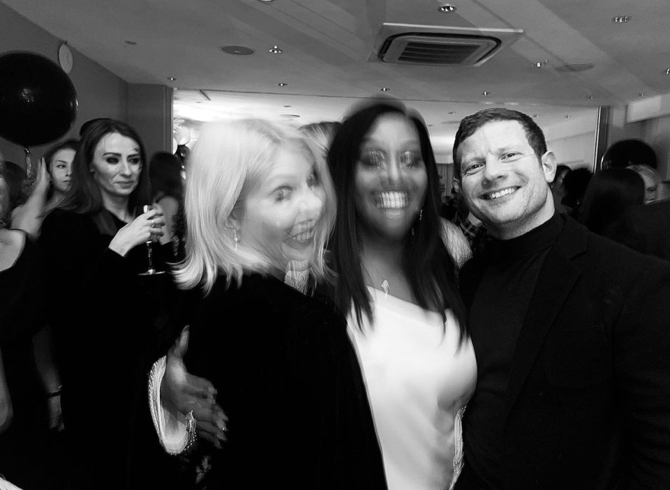 Stars in attendance included her This Morning colleagues Holly Willoughby, Dermot O’Leary and talkTV’s Vanessa Feltz