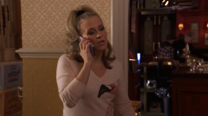 Linda was seen make a phone call to a mystery person