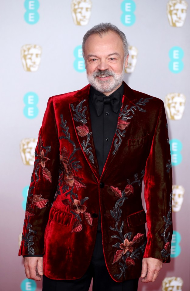 Graham Norton is also part of the hosting team