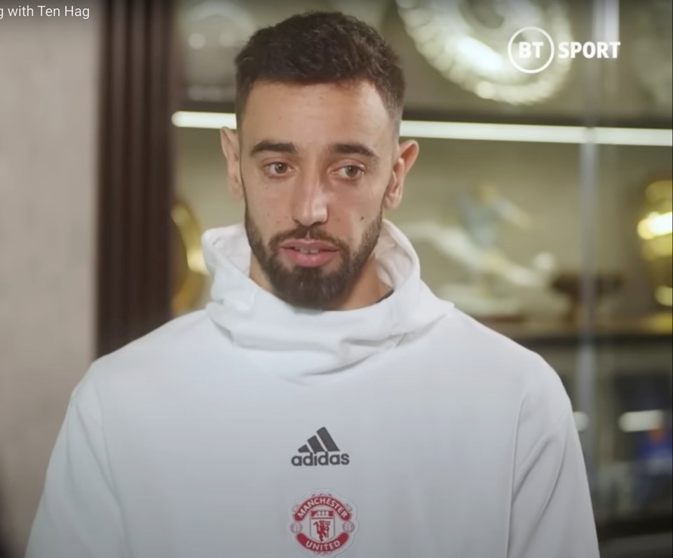 Bruno Fernandes has been impressed with manager Erik ten Hag's demands from the squad