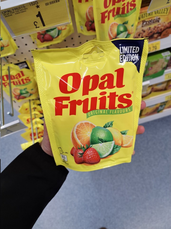 B&M is selling Opal Fruits in its stores