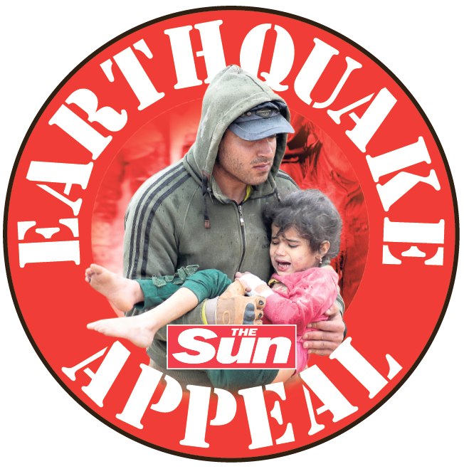 The Sun's Earthquake Appeal has raised over £500,000 in just 2 days