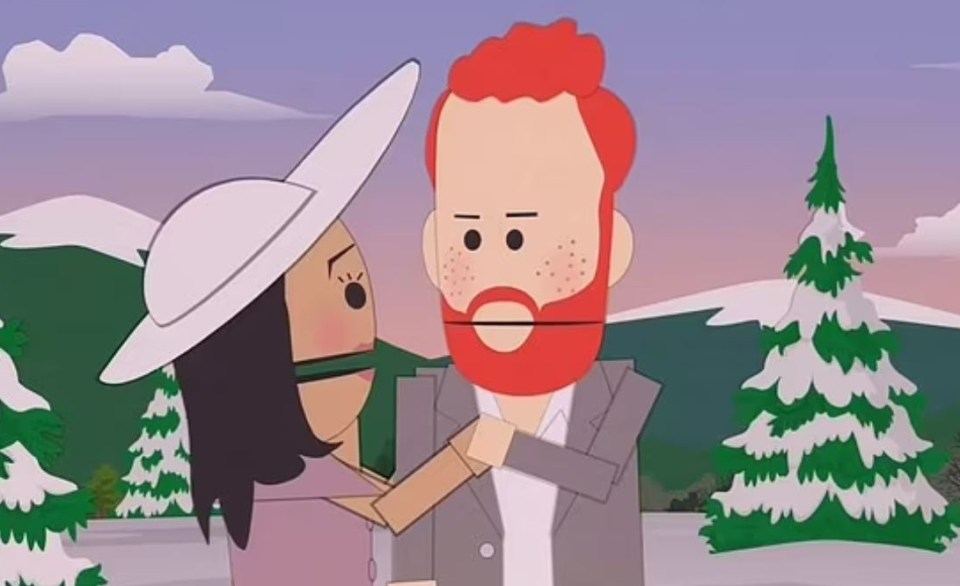 Harry and Meghan were mercilessly mocked on South Park as the privacy-seeking Prince and Princess of Canada