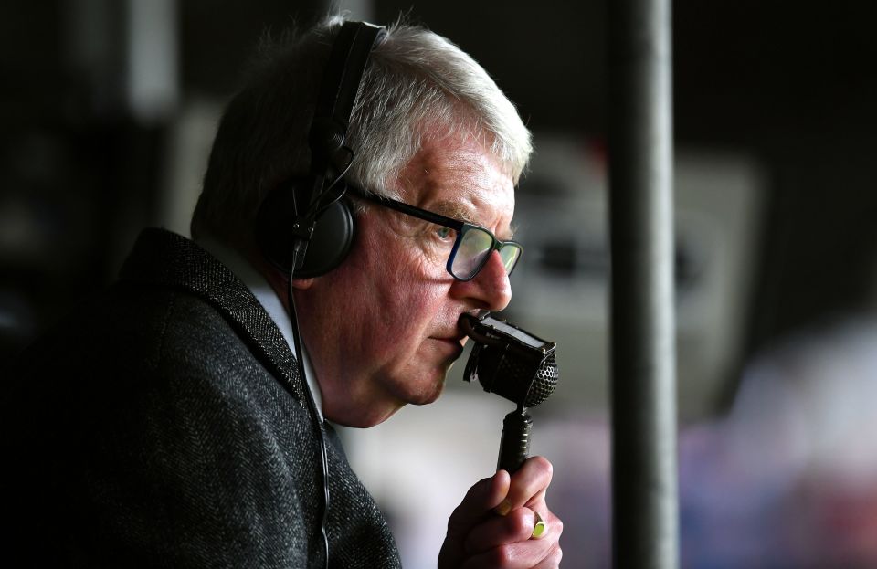 Motson was a football commentator for over 50 years