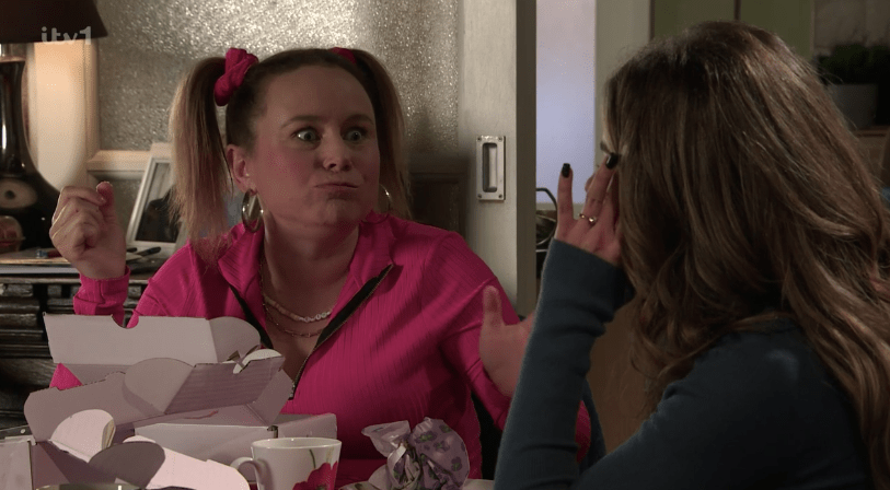 Corrie's Gemma stuffed her face with Daisy and Daniel's wedding cake samples