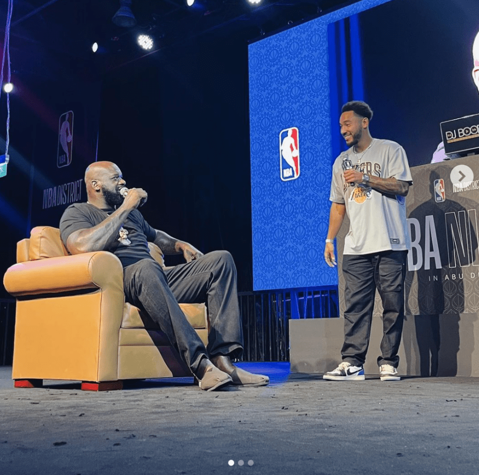 Shaquille O'Neal was grilled by Denzel for the NBA app