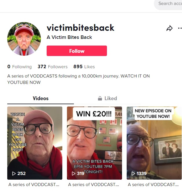 Paedo Jonathan King offered a £20 prize on TikTok - saying that the contestants must pass on their postal address