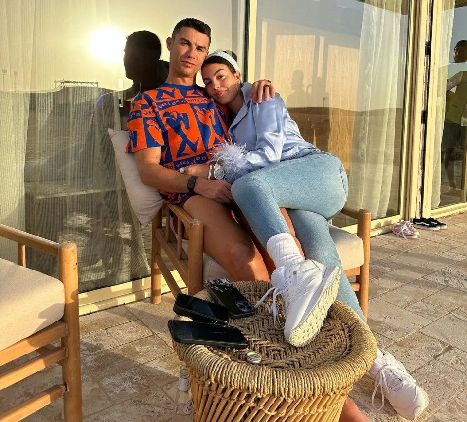 Georgina Rodriguez posted a loved-up snap alongside Cristiano Ronaldo