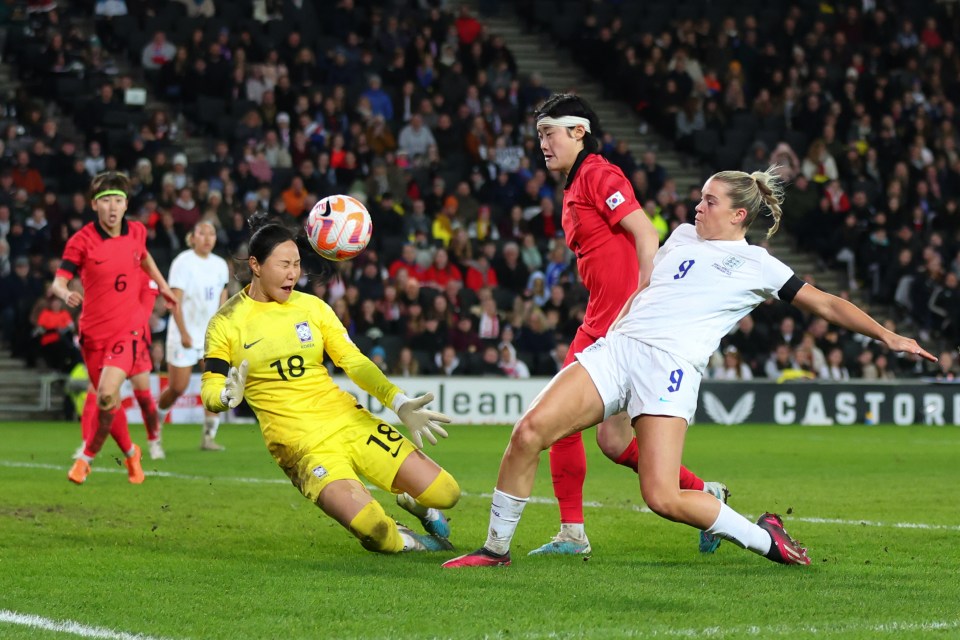 Alessia Russo netted England's third goal during the second half