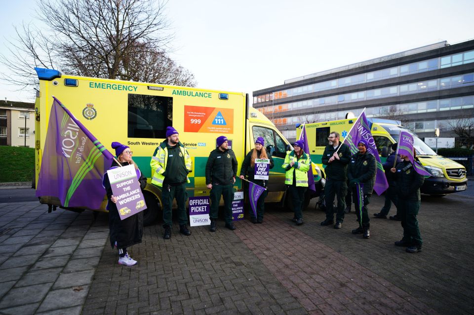 Ambulance workers across the UK are once again striking today in a row over pay