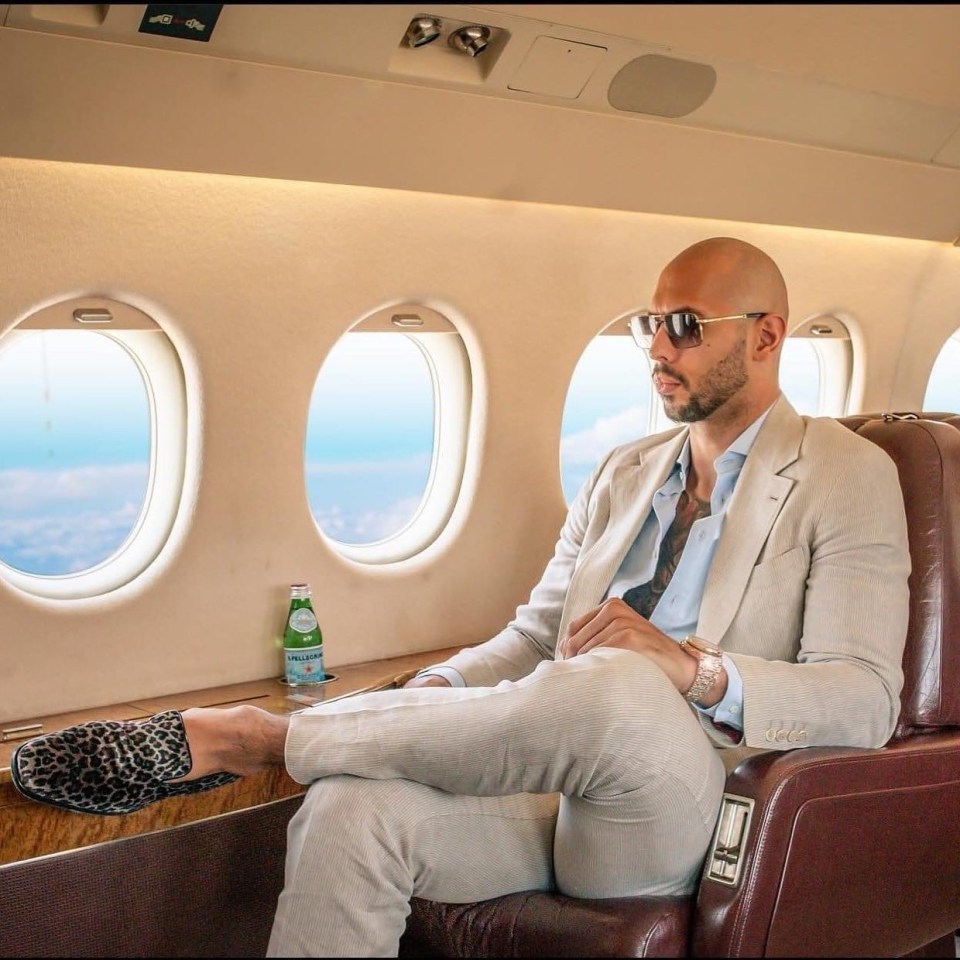 Andrew Tate previously flaunted his luxurious lifestyle on social media