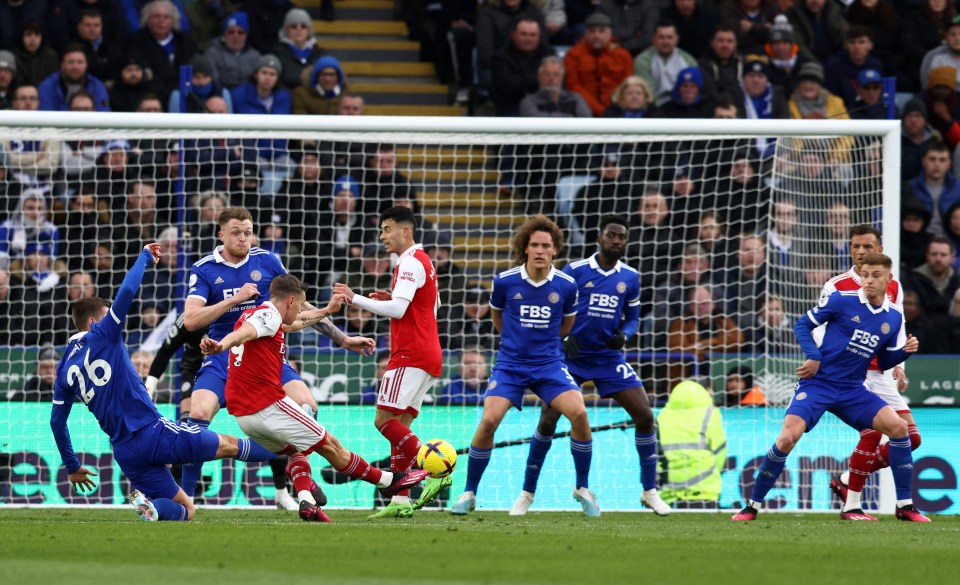 Trossard’s opening goal was ruled out due to an earlier foul