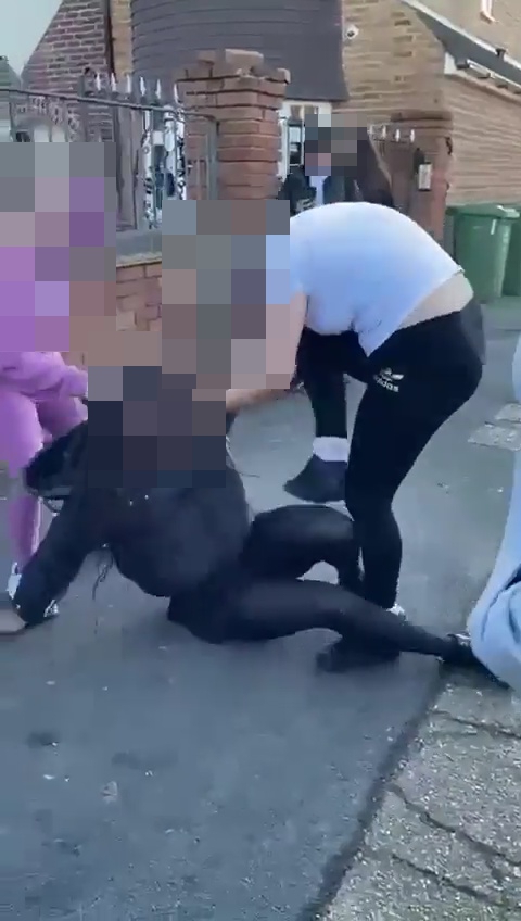 Shocking footage showed the 'racist' attack