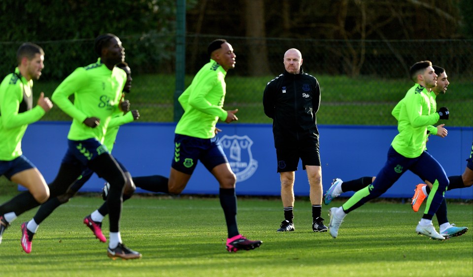 New Everton manager Sean Dyche has changed training at Finch Farm ahead of a massive first test at home to Arsenal on Saturday