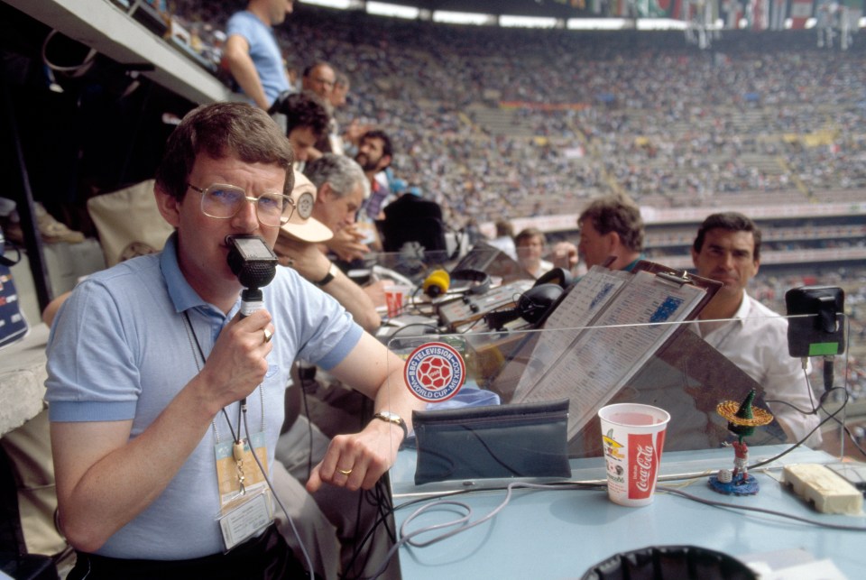 John in the hot seat during the 1986 World Cup finals in Mexico