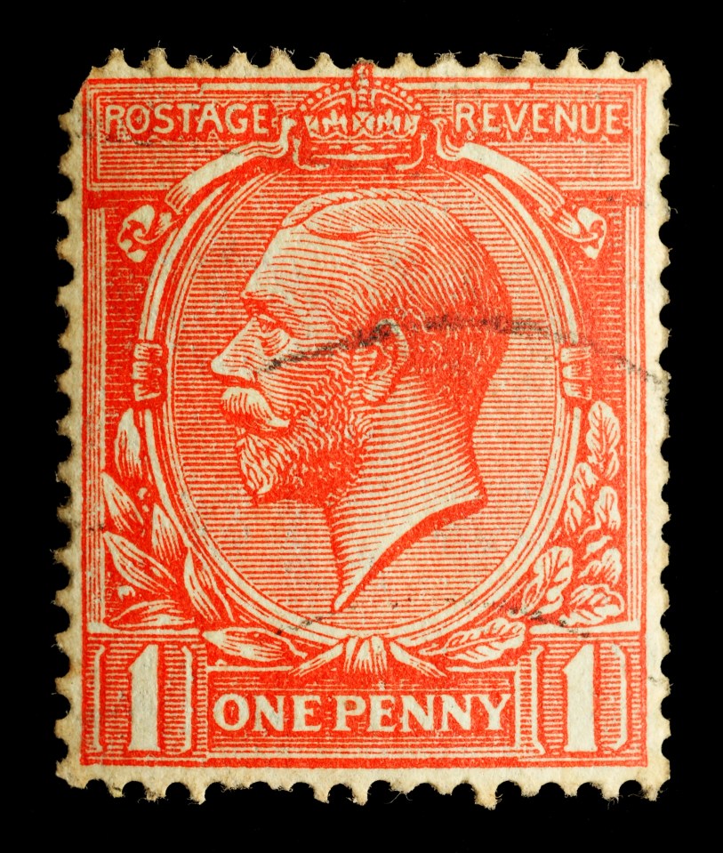 The envelope had a stamp bearing the head of the King, George V