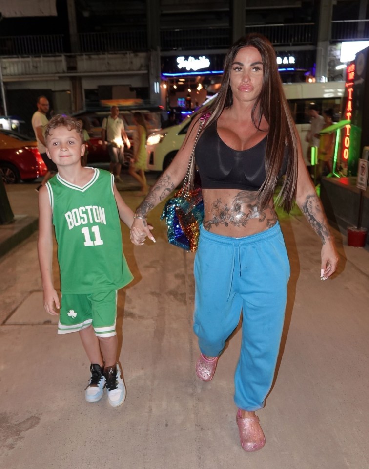 The star headed to the tattoo parlour with son Jett