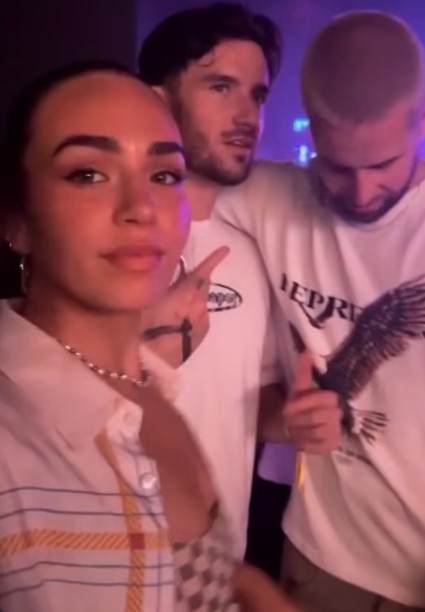 Fans spotted her wearing one of Chilwell's shirts on a night out