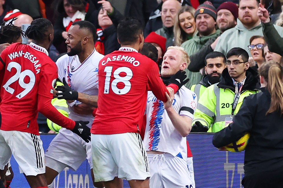 He was sent off on Saturday for grabbing Will Hughes by the throat