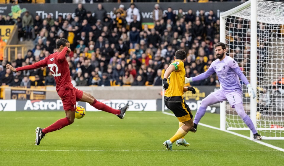 Joel Matip's early own goal put Wolves ahead