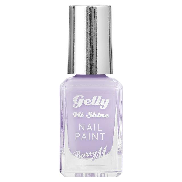 Barry M’s Gelly Hi Shine nail paint in lavender, £4 at Sainsbury’s