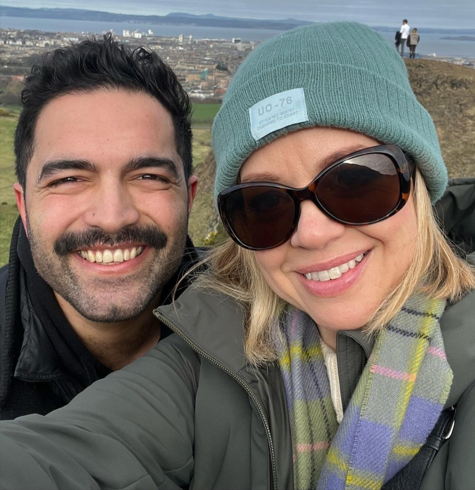 Charlie De Melo and Georgia Taylor looked cosy in Edinburgh