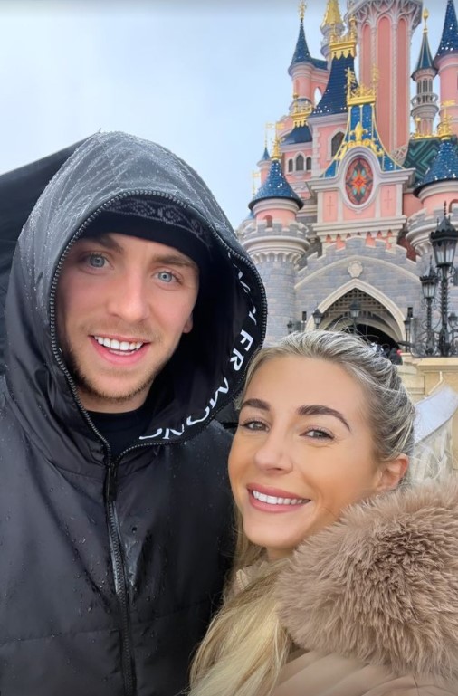 Dani with Jarrod Bowen at Disneyland