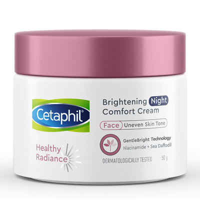 Wake up glowing by using the Cetaphil brightening night cream, £14.99 at Boots