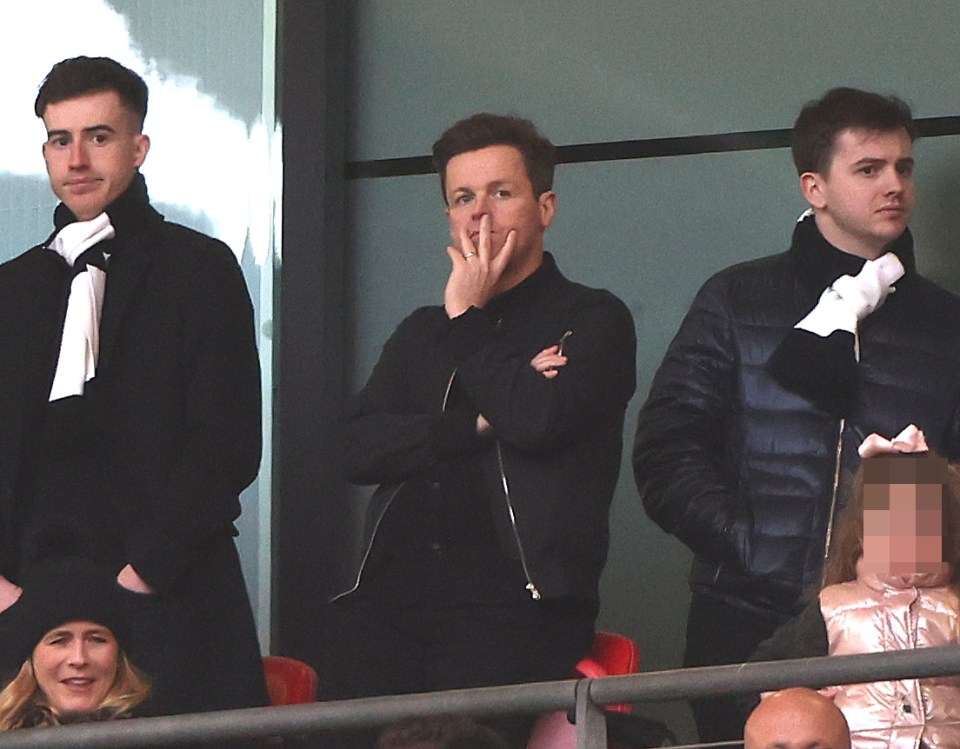 Declan Donnelly joined thousands of Newcastle fans who made the trip to Wembley