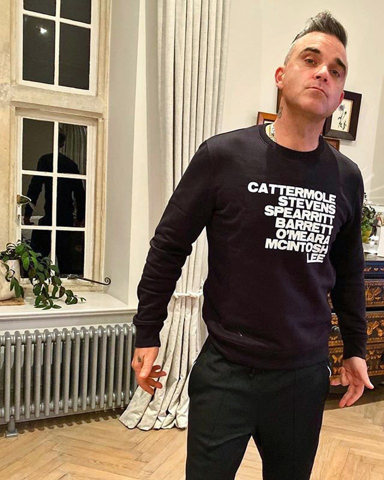 It came after Robbie Williams designed his own S Club 7 sweater