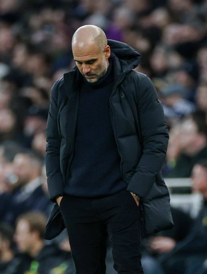 Pep Guardiola's City side failed to close the gap on leaders Arsenal