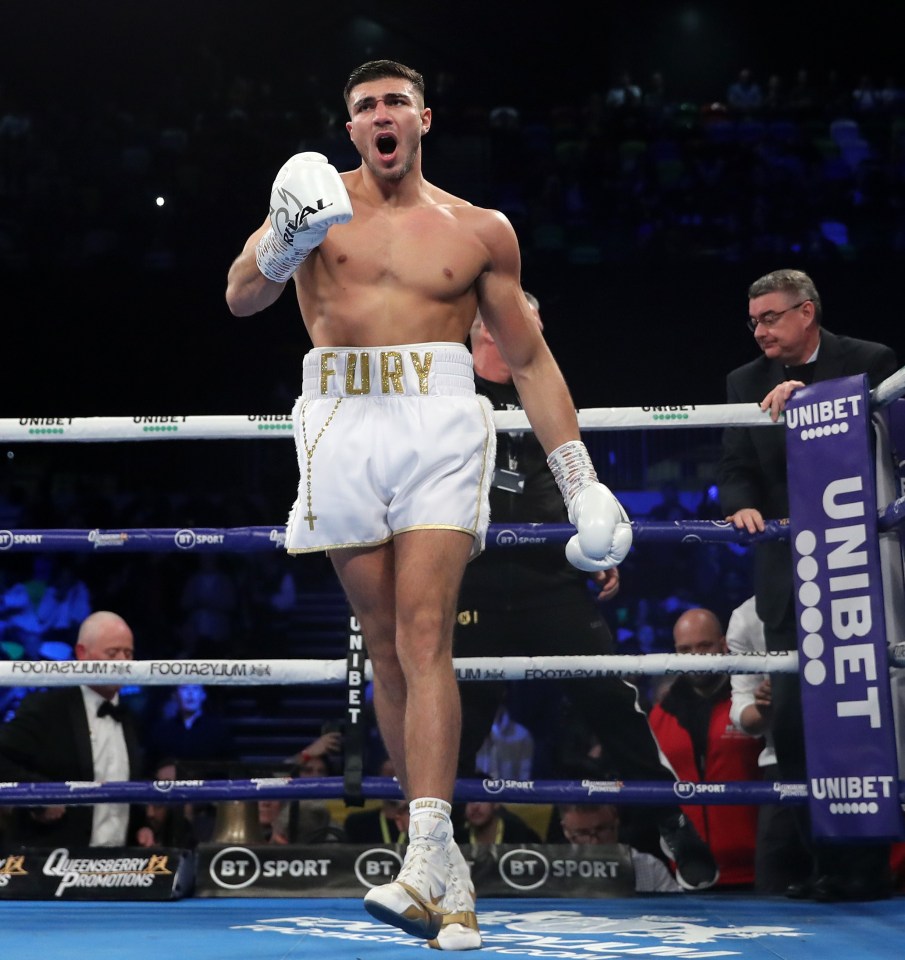 Tommy Fury has won all eight of his fights