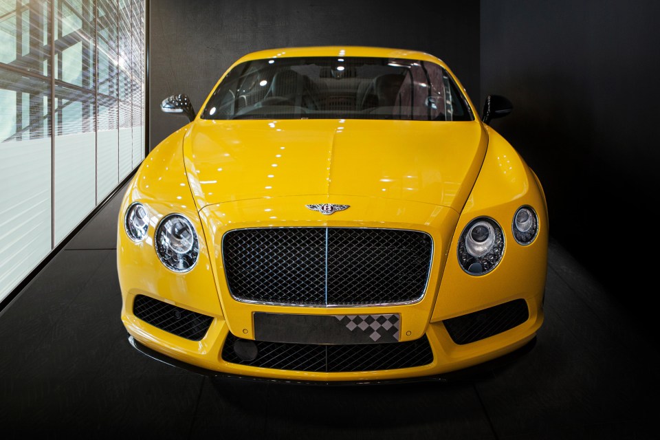 Her collection boasts a series of motors, including a Bentley Continental GT