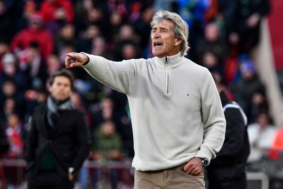 Real Betis are coached by ex-Man City Prem winner Manuel Pellegrini