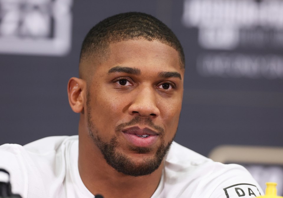 Anthony Joshua ahead of his return fight against Jermaine Franklin