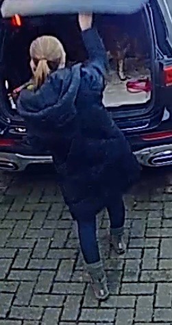 She was seen on CCTV loading the car up with Willow inside