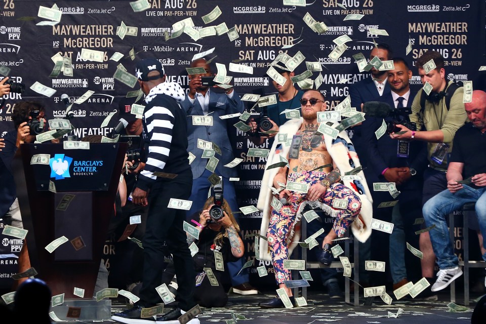 McGregor, on the other hand, loves to splash the cash