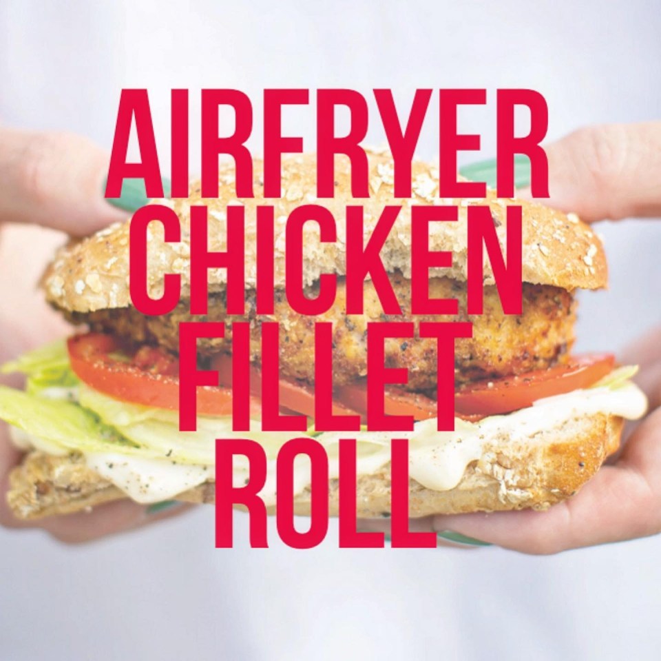 The foodie shared his recipe for an air fryer chicken bap