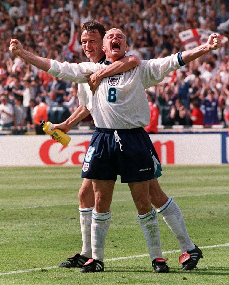 Paul Gascoigne was hailed by Motson after his famous volleyed goal against Scotland at Euro 1996