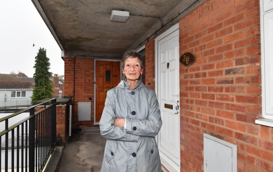 The grandma-of-five was visited by a company saying she had to clear her walkway