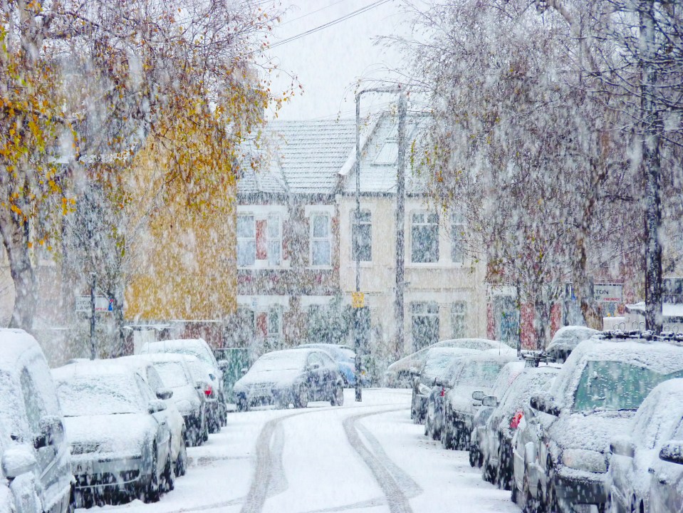 Snow will hit parts of the UK today, according to the Met Office