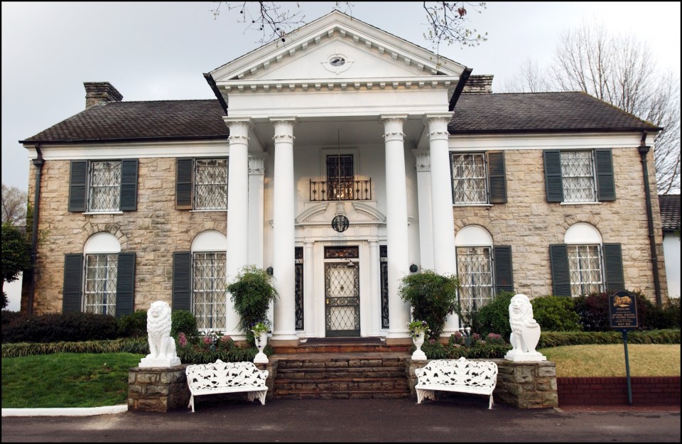 Elvis Presley's Graceland was also on the list