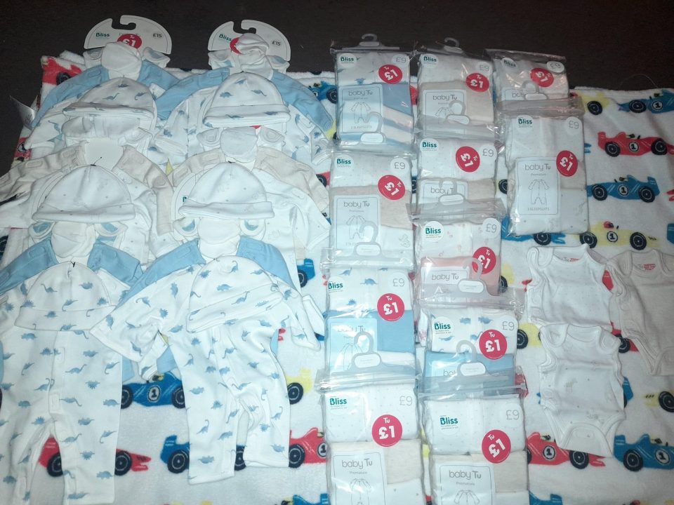 One woman bought out lots of the premature baby sets in her local Sainsbury's